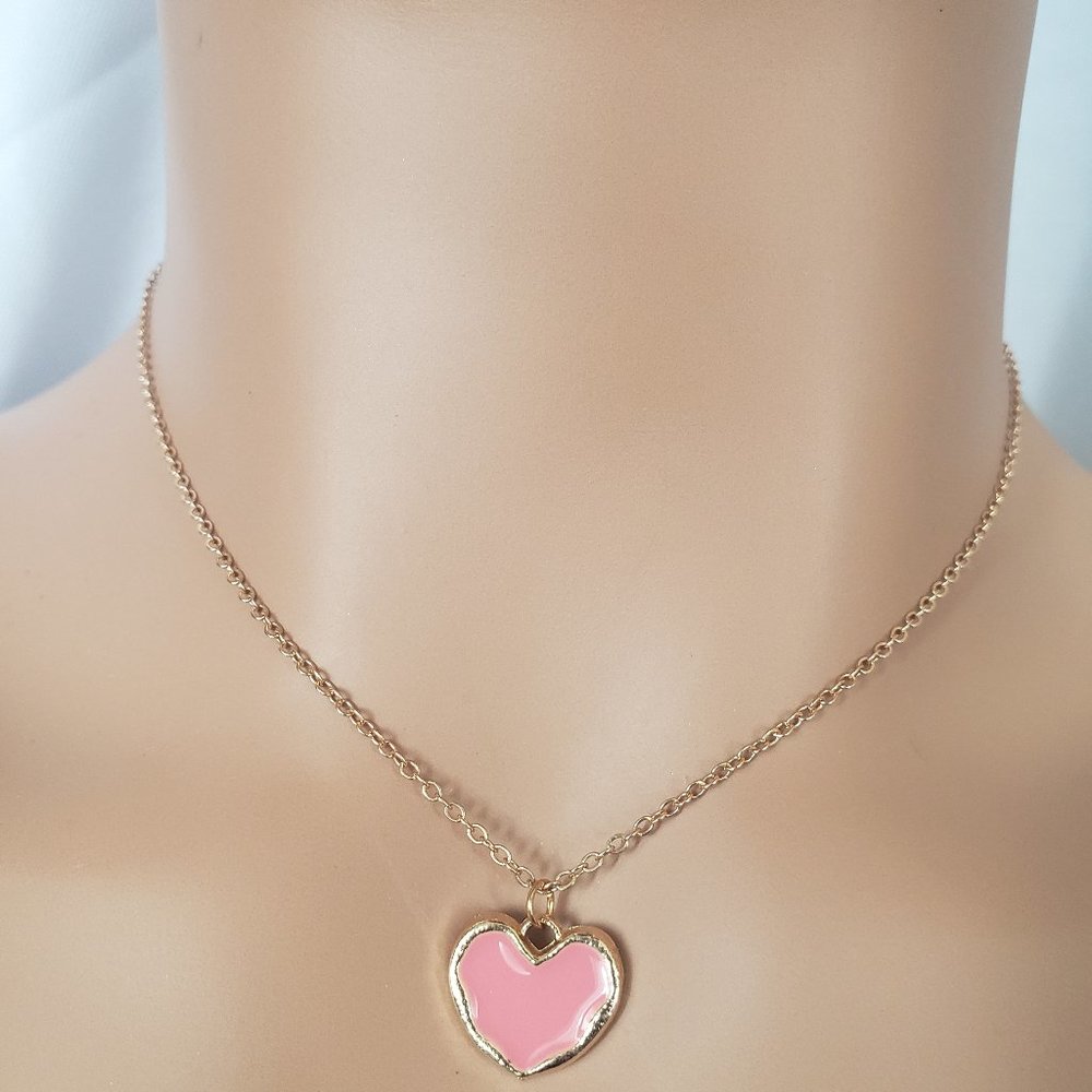 Pink Heart Necklace